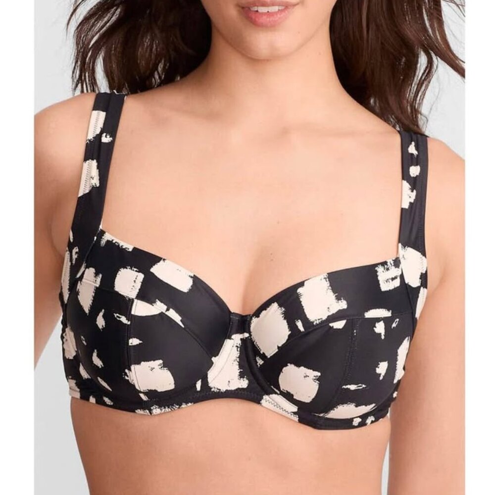 PANACHE Black Sand Olivia Full Cup Bikini Top